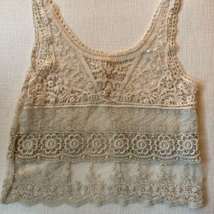 Kimchi blue lace crop top